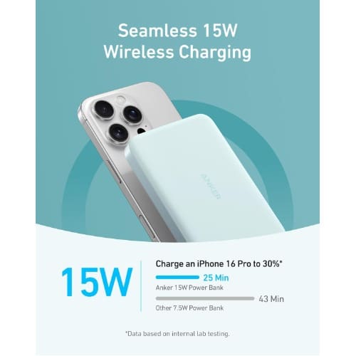 Maggo Power Bank -  Ultra Slim 10000mAh Magnetic Battery Pack - Qi2 Certified - White - View 3