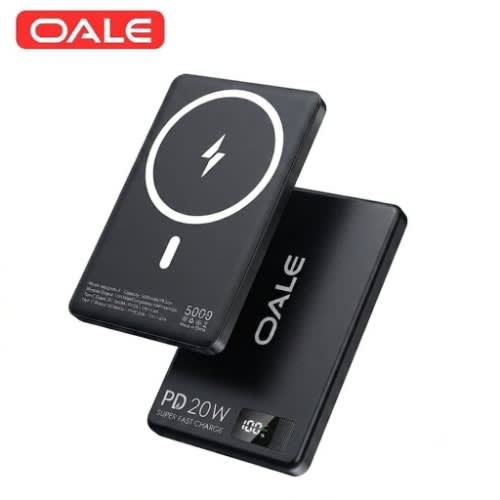 Oale Imagsafe Slim Magnetic Wireless Power Bank 20w Pd Fast Charging Powerbank - 5000mah