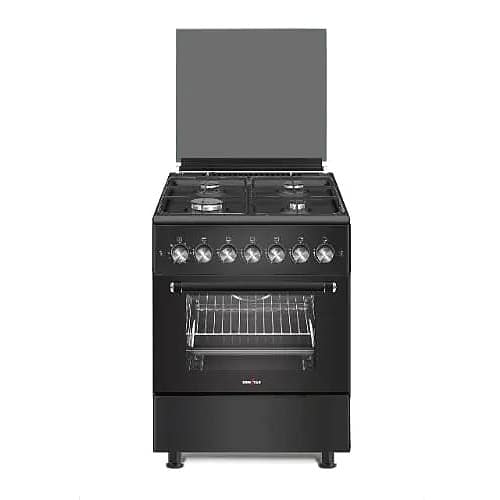 50x50cm 4 Gas Burner Cooker With Bottom Oven & Grill - Black - View 2