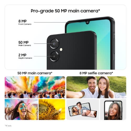 Galaxy A06 5G - 6.7" - 64GB ROM - 4GB RAM - Dual SIM - Fingerprint - 5000mAh - Black - View 2