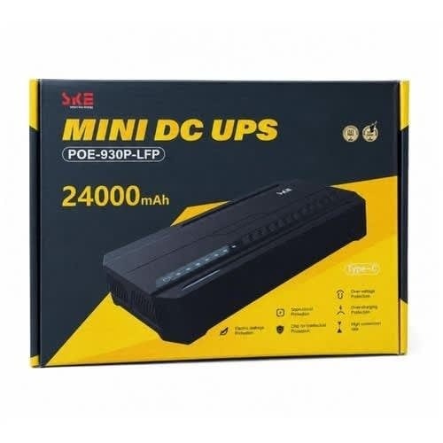 Mini Dc Ups Ske Poe-930p-lfp - 24000mah - View 3