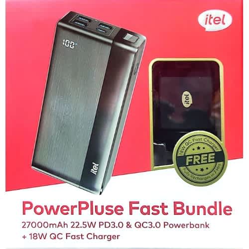 27000mah 22.5w Fast Charging Powerbank + Free 18w Charger - View 2