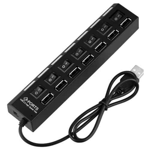 7 Port Powered Usb Hub - View 1