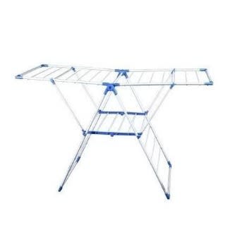 Foldable Cloth Drying Rack - Blue - View 2