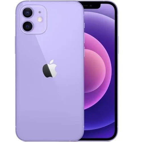 IPhone 12 - 6.1" - 64GB ROM - 4GB RAM - Single Sim - 2815mAh - Purple - Renewed