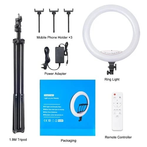 Led Ring Light – Tripod Stand + Remote -18" -ljj 45 - View 2