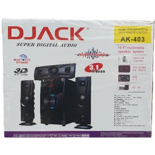 3.1 Djack Bluetooth Home Theater System With Remote Control - View 2