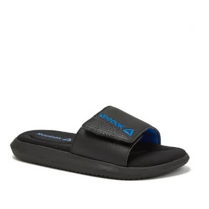 Little & Big Boys Mmemory Foam Slide Sandals – Black