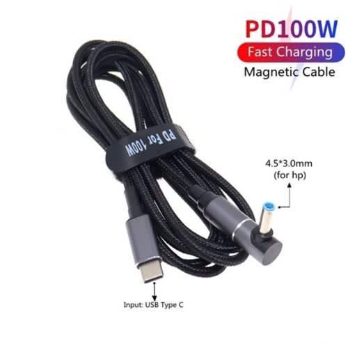 Hp Pd100w Usb-c 18.5-20v Small Blue Pin Cable - View 2