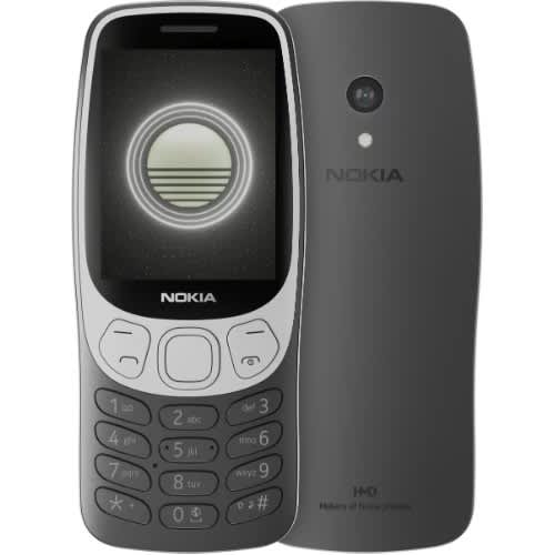 HMD 3210 - 2.4" - 128MB ROM - 64MB RAM - 4G LTE - Dual SIM - 1450mAh - Black - View 2