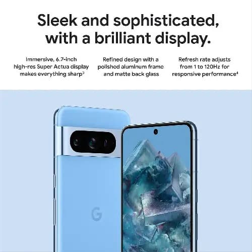 Pixel 8 Pro 5g - 6.7" - 128gb Rom - 12gb Ram - Single Nano Sim + Esim - 5050mah - Blue - View 2