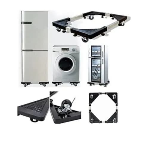 Adjustable Base Stand For Washing Machine And Refrigerator With Wheels - View 2