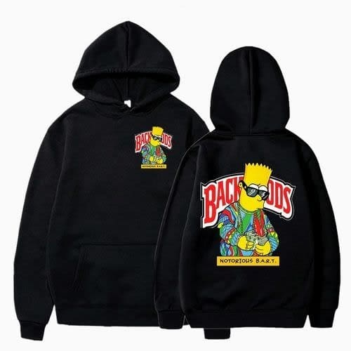 Backwoods Notorious Bart Customized Hoodie- Black - View 3