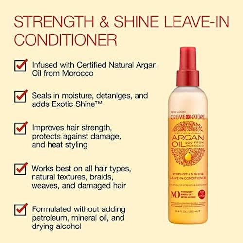 Argan Oil Strength & Shine Leave In Conditioner-250ml - View 2