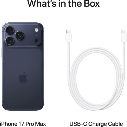 iPhone 17 Pro Max - 6.9" - 256GB ROM - 12GB RAM - Physical Sim & eSim - Deep Blue - View 3
