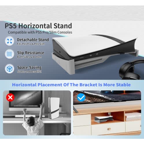 Horizontal Stand For Ps5 Slim & Pro - View 3