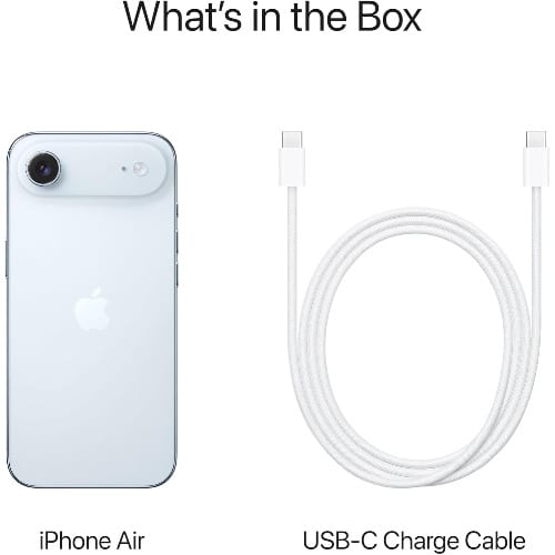 iPhone Air - 6.5" - 256GB - 12GB - eSIM Only - iOS 26 - 3149mAh - Sky Blue - View 3