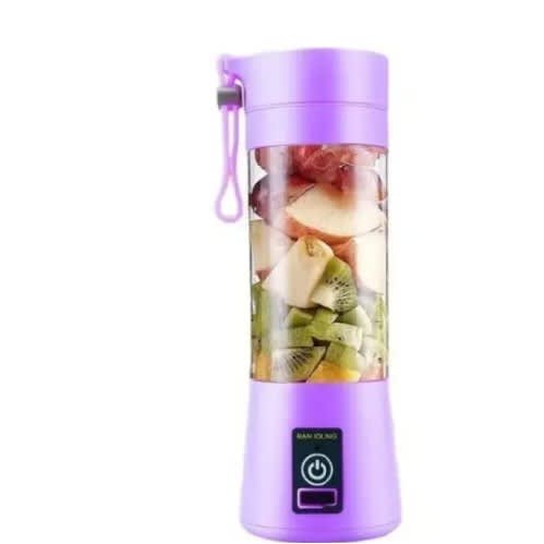 Rechargable Portable Usb Juice Blender - purple - View 3