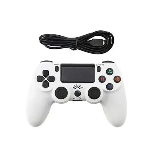 Play Station 4 Wireless Controller Pad - New Model - White - View 3