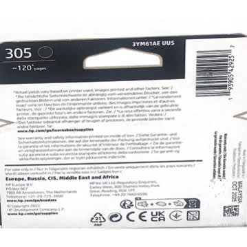 305 Black Ink Cartridge - View 4