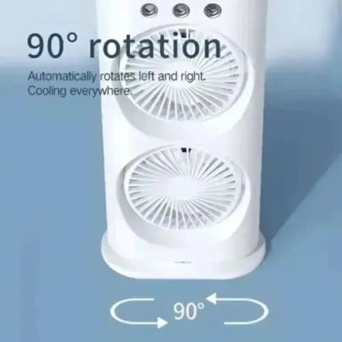 USB Rechargeable Spray Water Mist Fan - 2000mAh - View 3