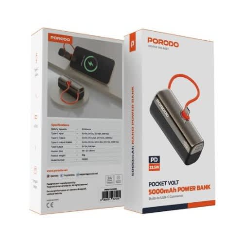 Pocket Volt Power Bank - Black - 5000mAh - View 3