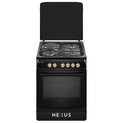 60x60cm 3 Burner 1 Hotplate Cooker With Gas Oven And Grill - Auto Ignition - View 1