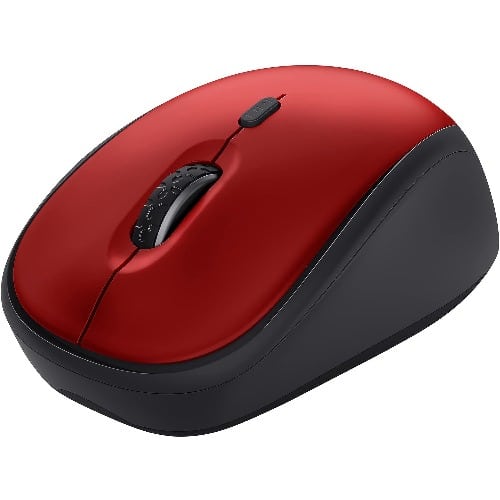 Trust Yvi+ Wireless Mouse - Silent - Red - View 2