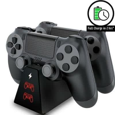 Ps4 Dual Charging Charger Dock Station Stand For Playstation 4 Controller Pad