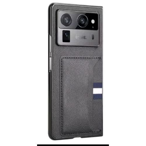 Tecno Phantom V Fold 2 Leather Case With Card Slot - Black - View 3