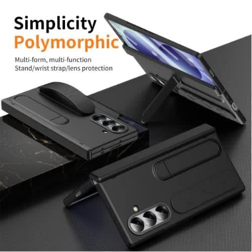 Protective Grip Cover Full Case For Samsung Z Fold 8 Ultra - Black - View 4