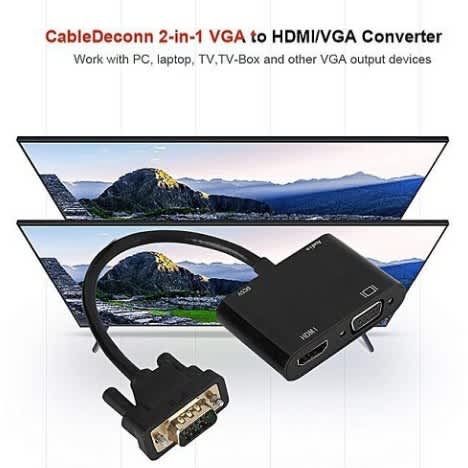 VGA To HDMI-VGA 2 In 1 Adapter - View 4