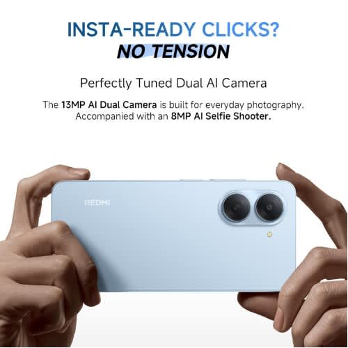 Redmi A7 - 6.88" - 64GB ROM - 3GB+3GB RAM - 4G Dual SIM - Fingerprint - 5200mAh - Blue - View 3