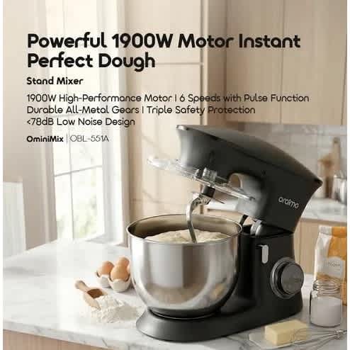 Durable 6 Speeds Ominimix Metal Gears Stand Mixer - View 3