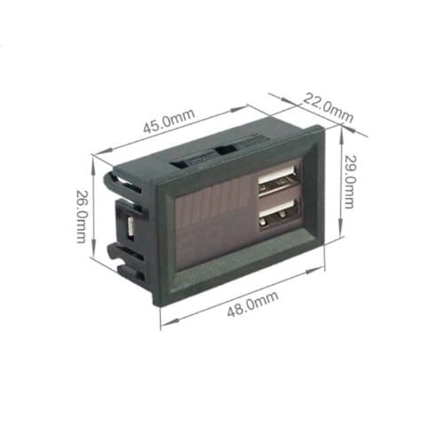 Digital Voltage Monitor With Dual Usb Charger - View 2