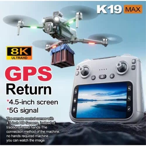 Drone K19 Max GPS Dual Camera 5G Remote Control  Airdrop 4.5 inch Screen Display - View 4