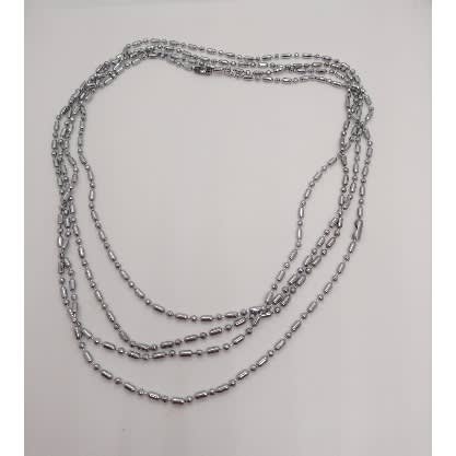 Geometric Waist Chain- Silver - View 2