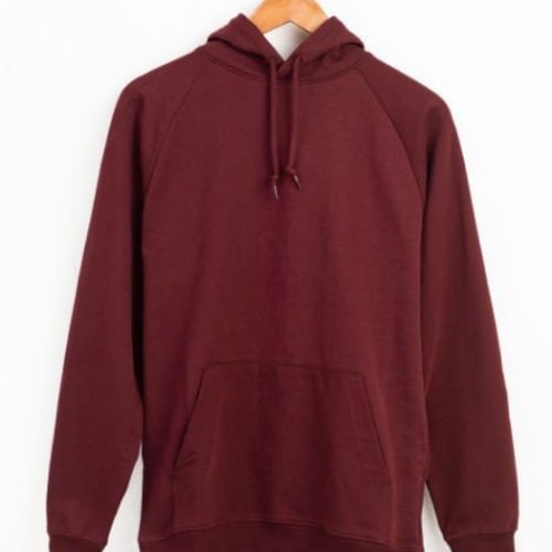 Men's Hoodie - Burgundy - View 2