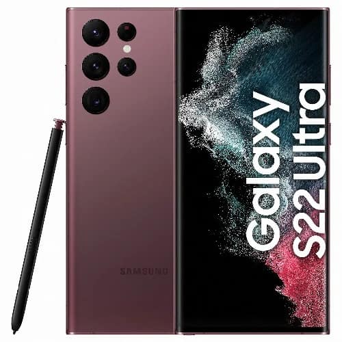 Galaxy S22 Ultra 5G - 6.8" - 128GB ROM - 8GB RAM- Single Sim - 5000mAh - Burgundy