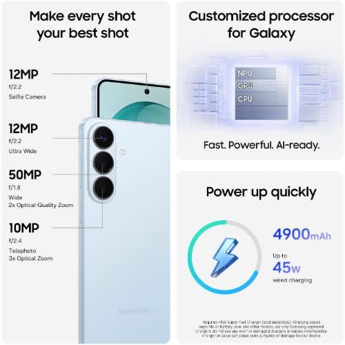 Galaxy S26+ 5G - 6.7" - 256GB ROM - 12GB RAM - Dual SIM - Fingerprint - 4900mAh - Blue - View 3