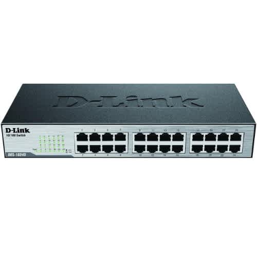 24-port Fast Ethernet Unmanaged Desktop Switch Des-1024d - View 1