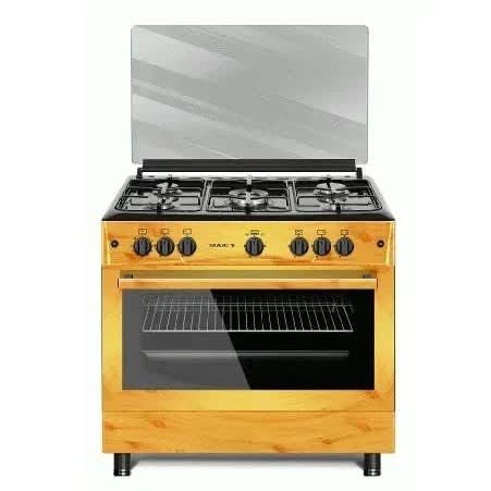 5 Burner Gas Cooker – 60 cm By 90 cm - Wood