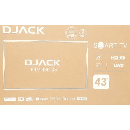 DJ 43" Inches Smart Android UHD TV/Netflix,/YouTube/ A+ Pane/WI-FI/Amazon TV - View 3