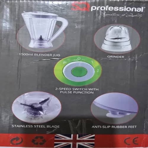 Sq Professional Superblend Blender & Grinder – 1.5 Liter Jug- 400w - View 3
