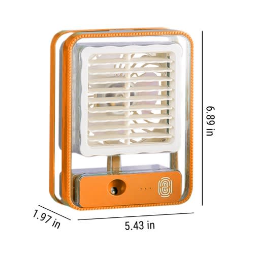 Mini Air Cooler Fan With Humidifier - Mist Water Sprayer - View 3