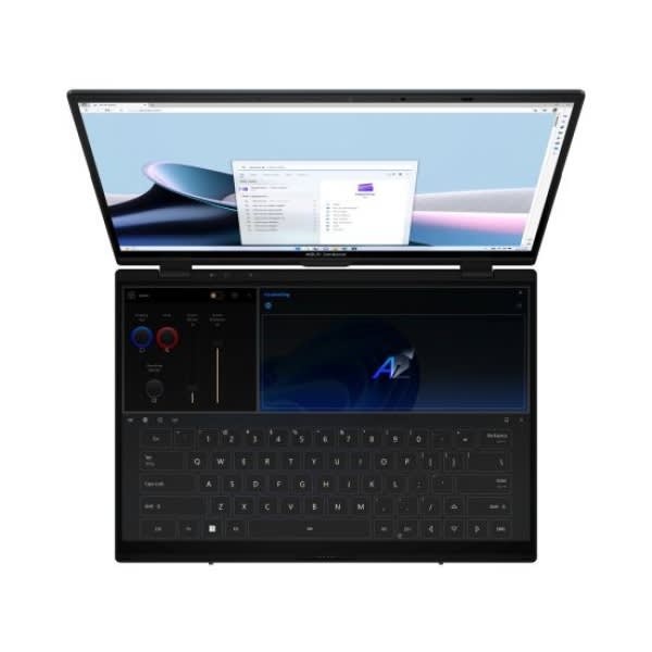 ZenbookDuo-TouchScreen-Intel Ultra 9-285H-32GB RAM-2TBSSD-14'3K-120Hz-Win11 Home-Stylus-Gray-UX8406CA - View 3