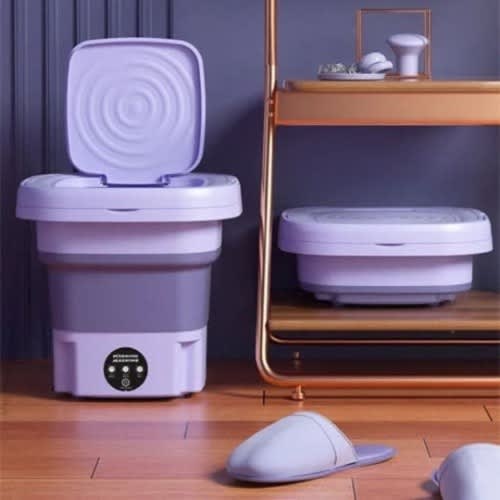 Mini Foldable Washing Machine - Purple - 48w - View 2