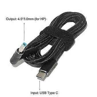Usb C To Hp 4.5mm Laptop Charging Cable