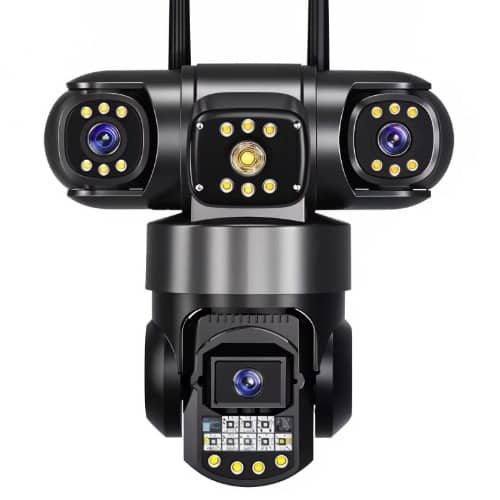 V380 3 Lens - 9mp/ Ptz/ Motion Tracker  Solar Powered Cctv Camera - View 3