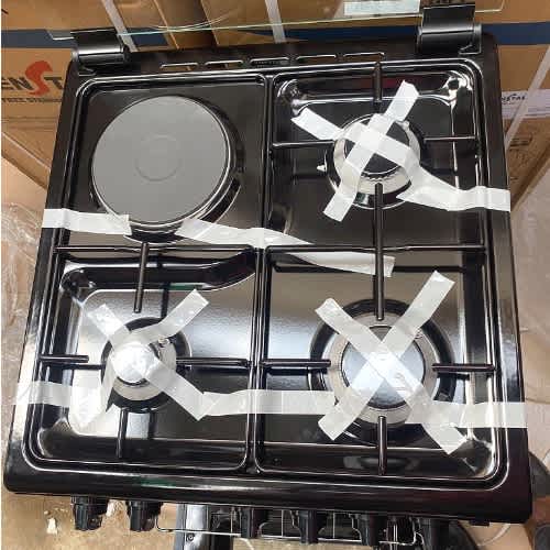 60x60cm 3 Gas Burner 1 Hotplate Cooker With Oven & Gril - Inox - View 3